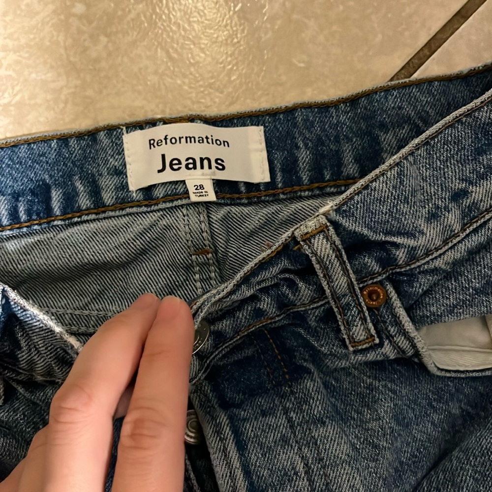 Straight leg reformation jeans